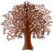 UNUS Garden Rost Deko Baum, Gartendeko Edelrost, Tischdeko Metall Rostoptik, 2 Steckelemente (Klein)