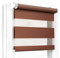 Fenster DEKOR - Rollos für Fenster Braun - Klemmfix Rollo ohne Bohren 150 x 40 cm - Doppelrollo mit einer breiten Auswahl an Größen und Farben - Blickdichte Rollos, einfach zu montieren