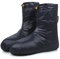 Lixada Winter Daunen Booties Socken Warme Weiche Winddichte, Schlafschuhe mit verstellbarem Kordelzug für Camping Herren Damen Daunengefüllte Stiefel mit Aufbewahrungstasche