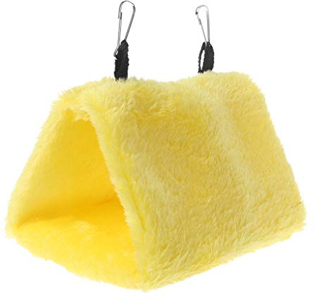 Ocobudbxw Casetta per Uccelli, Scatola per Uccelli Caldo Nido di Uccelli Letto Invernale Casa Coccole Capanna Appesa Amaca Gabbia Tenda Peluche Rifugio per Piccoli Pappagalli Cockatiels