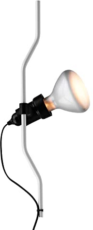 FLOS Parentesi Element, Elemento Aggiuntivo per Lampada Parentesi, Composto da Archetto in Metallo, Portalampada e Cavo con Spina, Versione con Interruttore On/Off, Colore Bianco