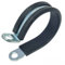 35mm Rubber Lined P Clips Steel Hose Pipe Clamp - Pack of 5