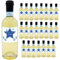 24 bottiglie mignon personalizzate di vino bianco (0.25L) perfetto per bomboniere per battesimo (È nato)