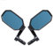 BriskMore Bar End Fahrradspiegel, High-Definition konvexe Anti-Blend blaue Glaslinse für E-Bike Lenker, kratzfest, sichere Rückansicht 1-Paar Fahrradspiegel BT-022B (rechte und linke Seite)