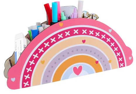 Creaher Pencil Holder For Kids Desk, Pen Organizer Storage Pen Pot Rainbow Pencil Holder, Caddy Desktop Storage 0rganizer, Desk Ddy Organiser Pencil Pots For Office School Home Supplies
