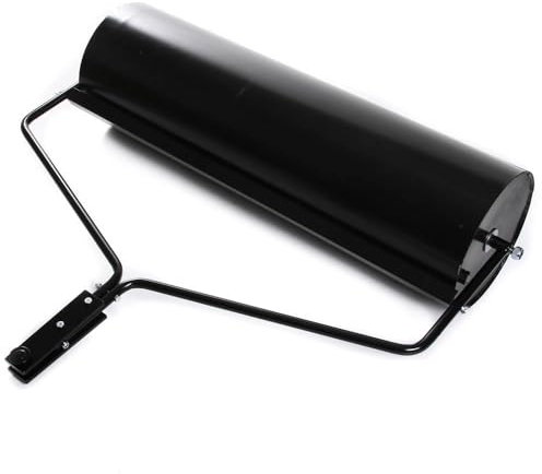 Gartenwalze Rasenwalze Rasenlüfter Handwalze Anhänge für Rasentraktor 100 cm Schwarz