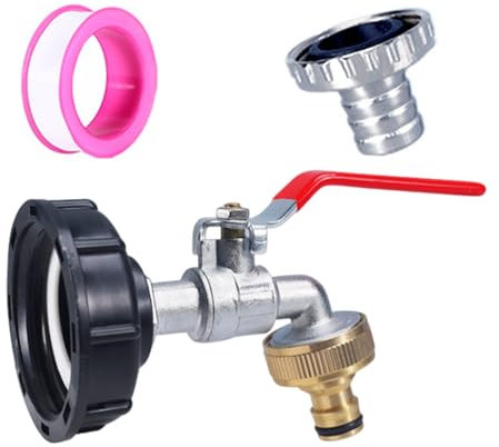 Rain Barrel Faucet Kit - Rain Barrel Accessories - Valve Adapter And Connector Replacement For Garden Drain And Water Recycling