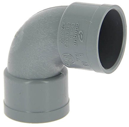 Adequa systèmes évacuation – Coude 87,5 PVC cf-88 raccords femelle/femelle Ø 32
