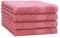 Betz Set di 4 Asciugamani da Doccia 70 x 140 Premium 100% Cotone Colore Rosa Antico