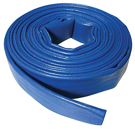 Daptez® Extender Manguera Plana 10M X 40mm Agua PVC Manguera de Descarga Bomba Riego