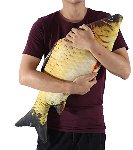 Simulation Karpfen Fisch Form Plüschtiere Gefüllte Gesalzenen Fisch Dekokissen Geschenk Spielzeug Wohnkultur(60CM)