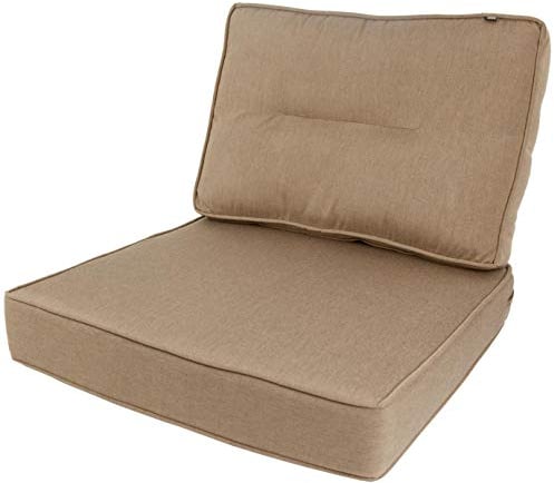 KOPU Prisma Lounge Kissen Set Auflage Polster Garten Kissen Sitz und Rücken 60 cm - Linnen