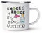Knock Knock It's Gin O'Clock Retro Enamel Mug Cup