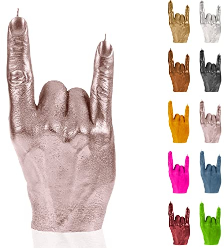 Candellana Hand RCK Kerze - Hand Figur - Coole Deko - Gothic Deko - Grunge Deko Kerze - Heavy Metal Deko - Grunge Room Decor - Büro Gadgets - Kerzen Deko - Lustige Kerze