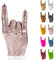 Candellana Hand RCK Kerze - Hand Figur - Coole Deko - Gothic Deko - Grunge Deko Kerze - Heavy Metal Deko - Grunge Room Decor - Büro Gadgets - Kerzen Deko - Lustige Kerze
