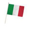 R&F srls Bandiera Italia Tricolore con Asta 30X45 CM Italiana Nazionale bandierina manifestazioni