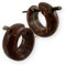 Fly Style Damen Ohrringe Creolen aus Kokosnuss Holz- Kleine Holz Kreolen - Natur Damen Schmuck