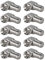 10x SAT F-Stecker | Winkeladapter 90° Grad | F-Stecker > F-Buchse 90° | gewinkelt F-Winkelstecker TV F-Adapter für Antennenkabel Koaxialkabel Satellitenkabel | 10 Stück
