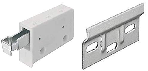 Hanging Bracket + Wall Hanger Plate 63mm Kitchen Cabinet Cupboard Wall Mounting & Overhead Wall Hanging 150kg Load Capacity