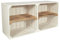 CHICCIE 2 Set Weinregal Wino aus Holz - Weiß Geflammt 1x Regal Holzkiste