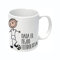 LINFORMAL tazas originales para regalar deportes | taza futbol | taza de cerámica de 350ml de capacil pasión futbolera (FUTBOLISTA BLANCO)