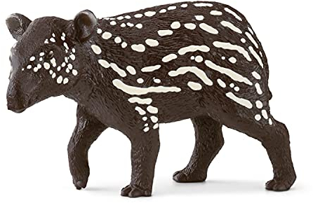 SCHLEICH WILD Life | Tapir Junges 14851 | detailgetreue Tierfiguren | Zoo Spielzeug Jungen und Mädchen | Deko für Geburtstag | Spielfigur ab 3 Jahren | 5 x 2 x 3 cm