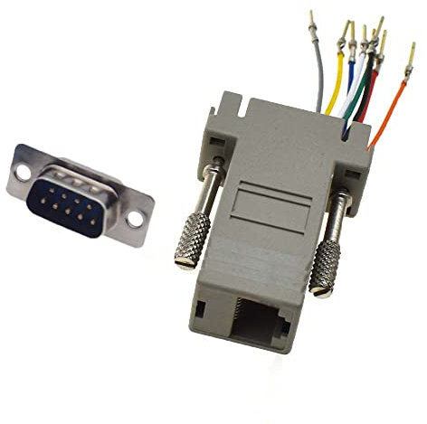 RELAND SUN Adattatore seriale adattatore da DB9 a RJ45 (DB9 maschio a RJ45)