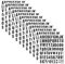 972 Pieces 12 Sheets Vinyl Letter Stickers, BetterJonny Black Self-Adhesive Letters Numbers Stickers Kit for Mailbox, Signs, Window, Door, Cars, Home, Business, Address Number(Size 1 Inch)