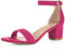 Allegra K Sandales à Bout Ouvert et Talons carrés à Bride Cheville pour Femmes Rose Vif 38