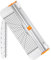 Flintronic A4 Cortador de Papel, Guillotina de Papel, Cortadora de Papel con Automático de Seguridad Salvaguardar, Portátil y duradero Guillotina de Papel (Blanco Gran Arco)