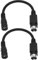 EMSea 2 Stück DC 5,5 X 2,1 Mm Buchse auf 4-poliger Stecker Adapterkabel Netzkabel DC auf 4-poliges Netzkabel Zubehör für Festplatten-Videorecorder LCD-Fernseher
