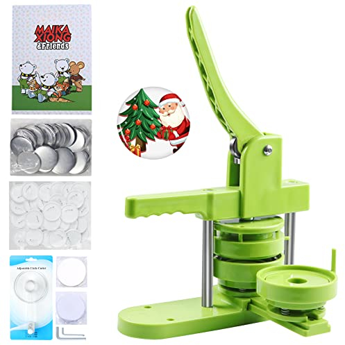 Button Maker Machine 75 mm (3 in) Installationsfrei, DIY Button Pin Maker Maschine, Button Badge Press Machine with Free 100 Sets Button Maker Supplies & Pictures & Circle Cutter & Magic Book