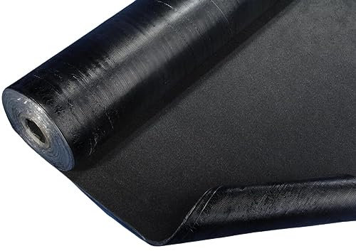 DSTOCK60 - Rouleau de 2 mètres de membrane d'étanchéité terrasse et toit plat - Feutre bitumé sous-couche / 1ère couche - Largeur 1 m – Epaisseur 1 mm – Couvre 2 m² - Découpe au mètre