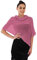 creazioni unique Poncho Coprispalle da Donna Elegante da Cerimonia o Sera - Poncho Donna Estivo e Primaverile in Rete di Viscosa Termica Profumato con Essenza di Fiore di Ciliegio(Rosa Antico)