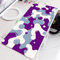 Tapis de Souris Gaming XXL 1000x500x2mm,Violet Blanc Gris Grand Tapis de Souris,Base en Caoutchouc antidérapante,Spéciale Améliore la Précision et la Vitesse pour Gamer PC Ordinateur