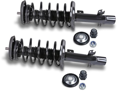 BESTPRICE ATP 2x amortisseurs à gaz avant jambe de suspension complète | Compatible avec: PEUGEOT 207, 207 CC, 207 SW