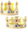 MIVAIUN 2 Stück Königskrone,Krone König,King Crown King Hat,Geburtstag Krone Hut Kinder Erwachsene,Party Zubehor,Geburtstag Königskrone Hüte für Geburtstagsfeier Kostümzubehör Mottoparty (Gold)