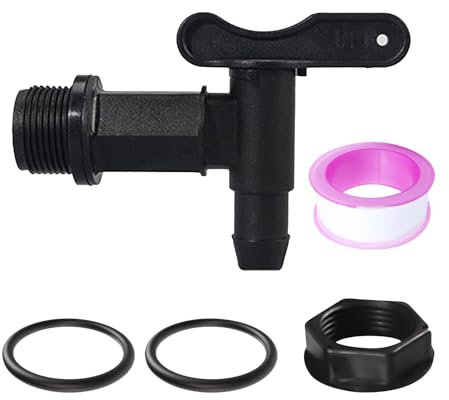 NYGGTYK Set di 1 Rubinetto, Set di Collegamento per Acqua, Tubo di Collegamento dell'Acqua, Rubinetto per Secchio, Tappo per Secchio Portatile da Giardino