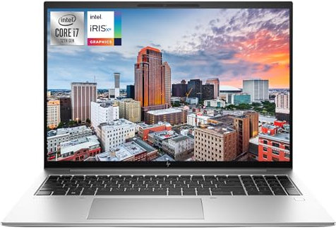 HP Elitebook 860 G9 - Computer portatile, display WUXGA da 16, 12th Gen Intel Core i7-1260P, 32 GB DDR5, 2 TB PCIe SSD, Intel Iris Xe, lettore di impronte digitali, tastiera QWERTZ, Windows 11 Pro,