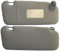 DZSNBMSHD Parasol para Peugeot 207 Izquierdo y Derecho Juego de Parasol Gris Espejo de Maquillaje Incluido Accesorio Interior 16126929BJ