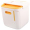 TINEASUR Kasten Desktop-Mülleimer hängender Mülleimer mit Deckel Hausbedarf Mini-Mülltonne Tischabfalleimer storage boxes Müllaufbewahrung kann Mini-Mülleimer für den Schreibtisch Plastik
