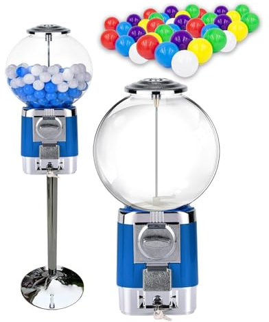 Machine à gommes à dosettes de café, avec support en métal et 20 distributeurs automatiques de capsules à coquilles de boules colorées, machine à gommes à pièces de monnaie commerciale, peut conteni