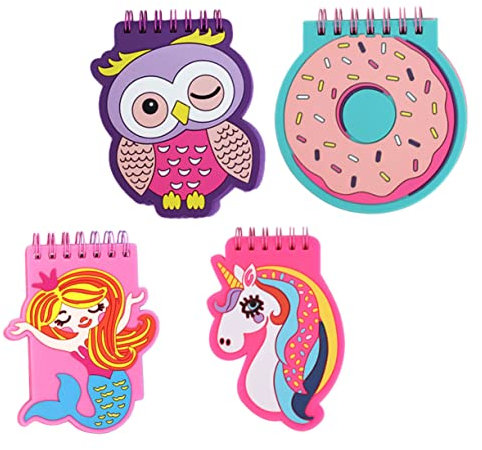 STOBOK 4pcs Cartoon Notebook Note Taking Tablet Notebook Sidekick Notepad Notebooks Mini Notepad Notepads for Party Bags Electronic Notepad Electronics Technology Gadgets Pvc