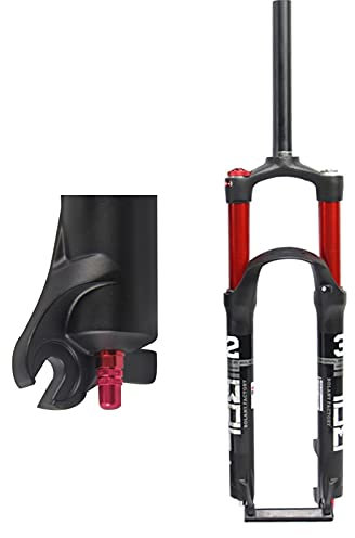 Mountain Front Federgabeln, Air Mountainbike Federgabel 1-1/8 Schulterkontrollgabel Doppelte Luftkammer Federgabel