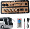 Siuwddee Autoverstärkerbrett, Hochleistungsverstärker -Board,12 V und 24 V Stereo -AMP -Modul mit digitalem Display - Funklautsprecherbrett mit Fernbedienung, elektronisches Kit für Autohaus