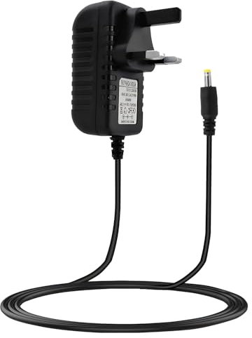 Yuio 12V 1.25A 15W Power Supply Charger Compatible with Echo Dot 3rd 4th 5th Gen, 4.0 * 1.7mm Power Cable for Echo Dot with Clock 3rd 4th 5th Gen, 1.5M Power Cord for Echo Dot Kids Edition Show 5