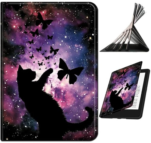 RWUTYTIUL Schutzhülle für Amazon Fire HD 8 (8/7/6. Generation 2018/2017/2016), stoßfest, intelligent, schützend, Multi-Winkel-Ansicht, Tablet-Abdeckung für Frauen mit automatischer Sleep/Wake