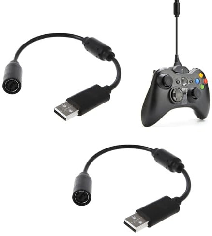Gaaines 2 cavi staccabili staccabili, anti-rottura, dongle di ricambio a sgancio rapido, per volante da corsa, cavo USB Breakaway Logitech G920 per Xbox One, Xbox 360, Xbox Series X/s (nero)