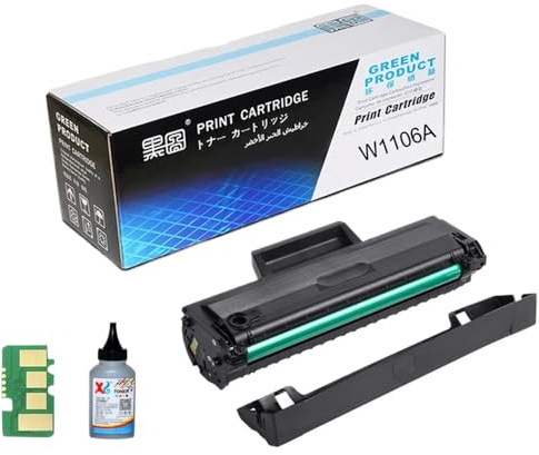REwNXA Kompatible Tonerpatrone 106A W1106A Kompatibel mit Laserdrucker 107A 107R 107W MFP 135A 135R 135W 137FNW mit Chipoptionen 1K 2k 3k 5k(1Set)