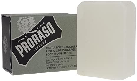 PRORASO Post Shave Stone, 100 g 400801 | In Rock alum, astringent and soothing effect, natural anti-inflammatory, calms irritation, Made in Italy since 1948